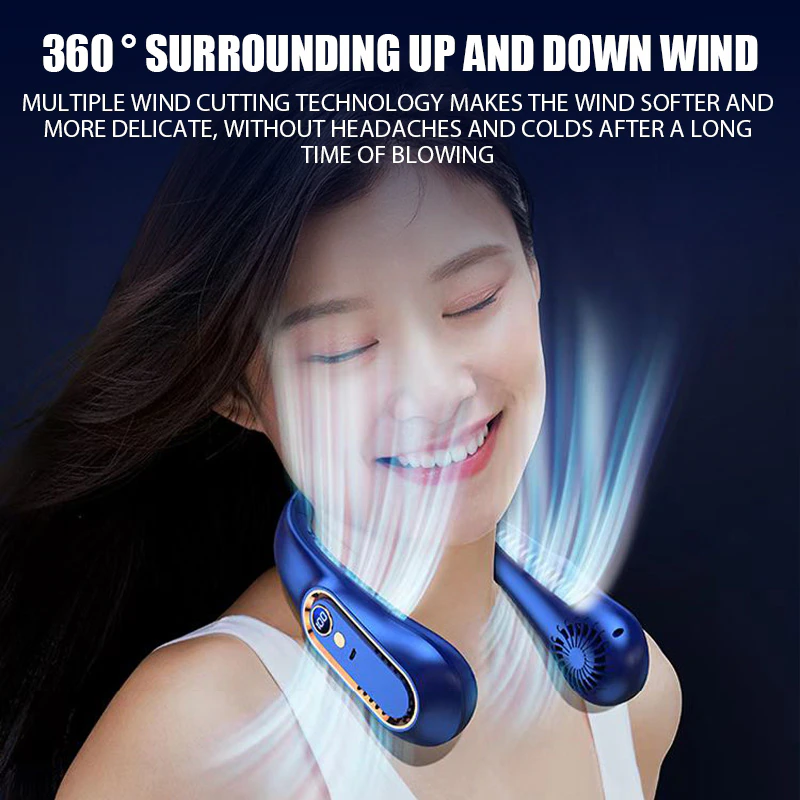 Portable Bladeless Hanging Neck Fan