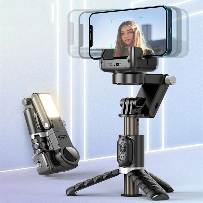 360 Gimbal Stabilizer Selfie Stick Tripod