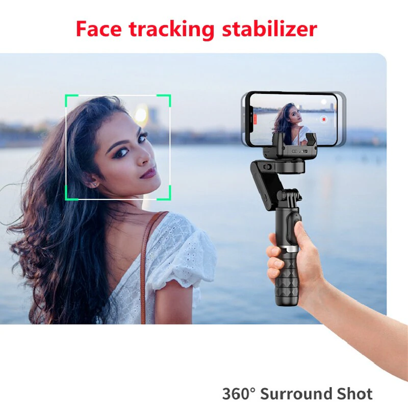 360 Gimbal Stabilizer Selfie Stick Tripod