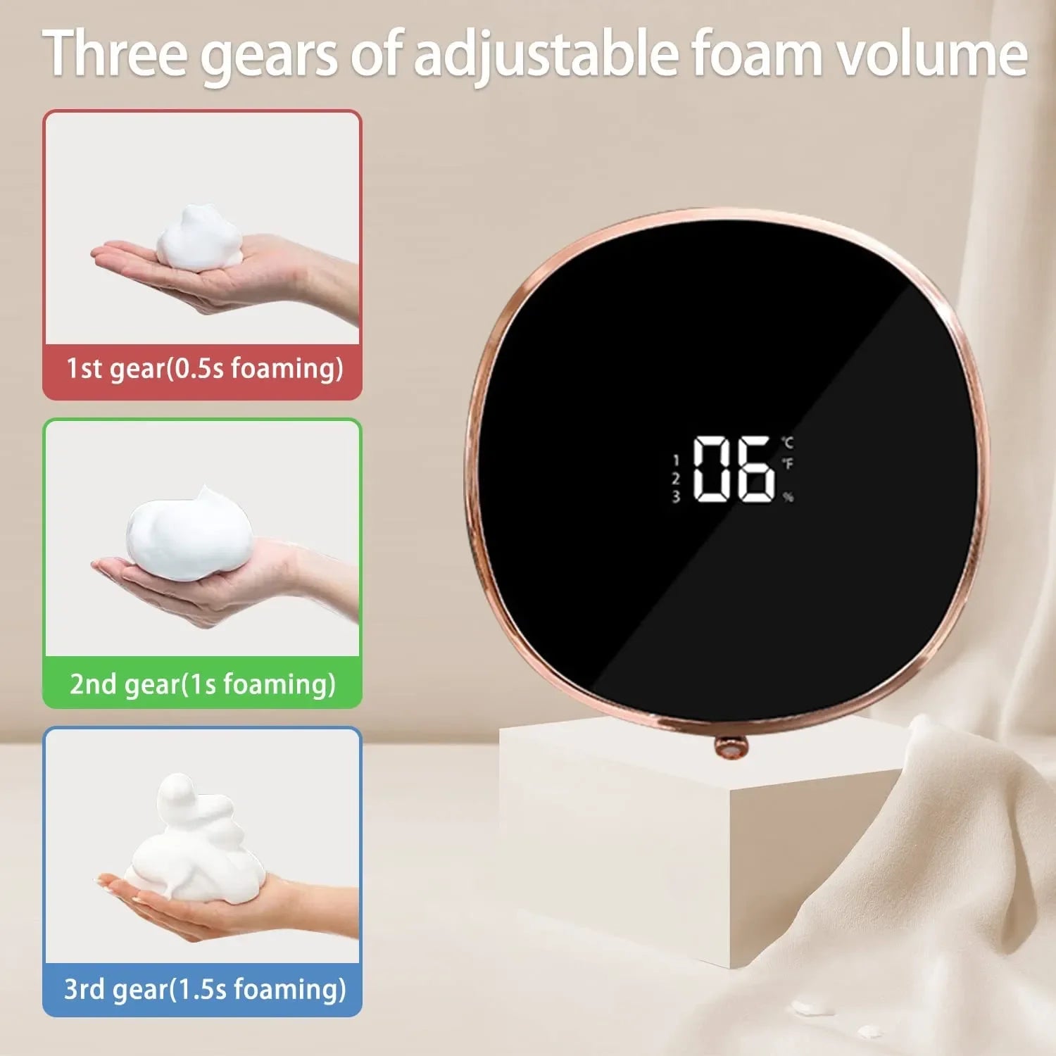 Automatic Soap Dispenser Wall Mount Automatic Foam Soap Dispensers Electric Infrared Sensor Foam Machine Liquid Dispens